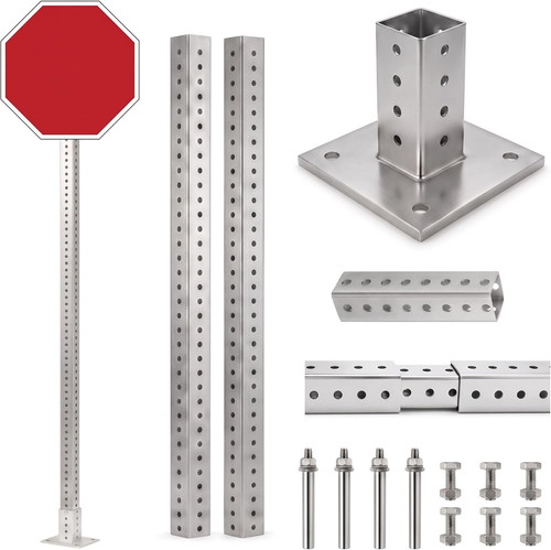 Square sign post kit - x,